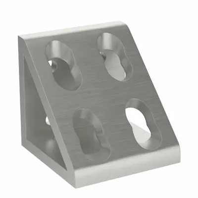 80/20 Inside Corner Bracket: Gusseted Inside-Corner Bracket, 40 Series, 80 mm x 76 mm x 80 mm - Inside Corner Brackets