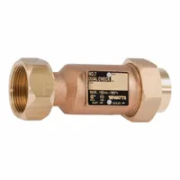 WATTS Backflow Preventer: LF7, 1 1/4 in Pipe Size, Male Meter Swivel x FNPT, 33 gpm Flow Rate, Male (MPN 1-1/4X1 LF7 10-U2)