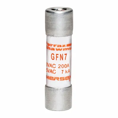 MERSEN Fuse: GFN Series, Midget, Time-Delay, 7 A, 250 V AC, 13/32 in x 1 1/2 in - Time-Delay Cylindrical Fuses