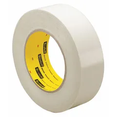 3M 5421 UHMW Slick Surface Tape is a transparent tape with a rubber adhesive on a polyethylene film backing. It provides a low-friction surface for reducing wear and jams on chutes, guides, and conveyor beds in material handling and packaging applications.