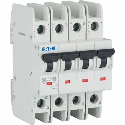 IEC FAZ-C16/4-NA C-Curve 4-Pole UL489 DIN Rail-Mount Miniature - C-Curve, 4-Pole UL489 DIN Rail-Mount Miniature Circuit Breakers