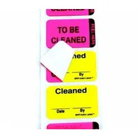 Label: 1 1/2 in Wd, 1 in Ht, Adhesive, Green/Pink, English, Paper, 250 Labels (MPN 27911)