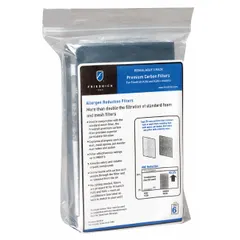 Replacement filter pad designed for use with Friedrich Kuhl Large Chassis units. Sold as a pack of three pads. Captures airborne particles to help maintain indoor air quality and protect HVAC equipment.