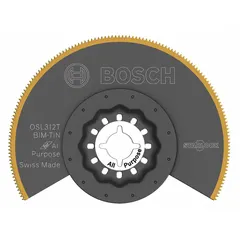 This Starlock mounted blade is designed for flush cutting and straight cutting in drywall. With a 3-1/2 in overall length and 3-1/2 in blade width, it is suitable for precise trimming and cutting tasks in construction and renovation.