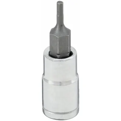 WESTWARD Socket Bit: 1/4 in Drive Size, Hex Tip, 2.5 mm Tip Size, 1 3/4 in Overall Lg - Hex Bit Sockets