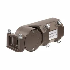 Mounting arm fitter for attaching area luminaires to poles or structures. Overall length 6 7/8 inches. Used in street and parking lot lighting installations.