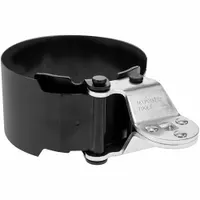This socket-driven oil filter wrench strap is constructed from alloy steel for strength. It features a 3-inch strap width and a 1/2-inch drive size, fitting standard ratchets and breaker bars. Used for removing and installing spin-on oil filters on heavy equipment and industrial machinery