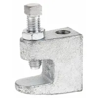 Beam Clamp: Electro-Galvanized Cast Iron, 500 lb Load Capacity, For 3/8 in Threaded Rod (MPN 3000037EG)