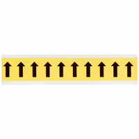 Symbol Label: 1 in Character Ht, Indoor Only, Non-Reflective, Gothic, Black, Arrow, Die Cut, 10 PK (MPN 3430-ARO)
