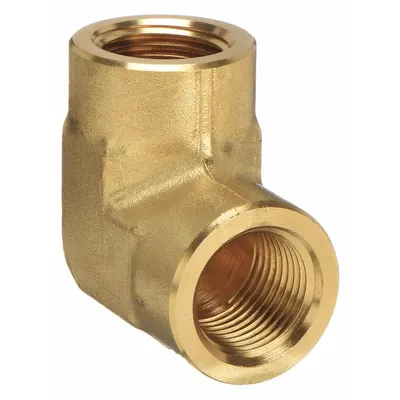 PARKER Metal Pipe Elbow: 90° Elbow, 3/8 in x 3/8 in - Threaded High-Pressure Pipe Fittings