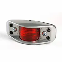GROTE Clearance Marker Lamp: Clearance Light, Incandescent, Rectangular, Red, Bracket/Grommet (MPN 46282)