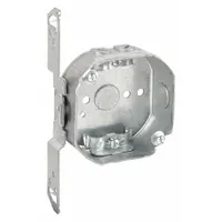 RACO Electrical Box: Steel, Steel Material & Nominal Size, Octagon, 2 Gangs, 1 1/2 in Box Dp, TS (MPN 164)