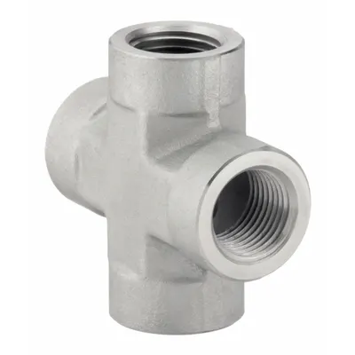 PARKER 1 KMMOO-S Threaded High-Pressure Pipe Cross - Threaded High-Pressure Pipe Fittings