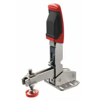 BESSEY Auto-Adjust Toggle Clamp: Std Vertical Handle, Flange Base Mounting, 2.48 in Arm Lg, Std (MPN STC-VH50)