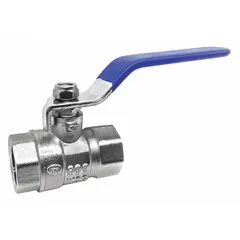 APPROVED VENDOR 1 in Nickel-Plated Brass Ball Valve, FIP x FIP, Lever Handle, 107-815-NF