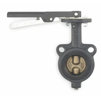MILWAUKEE VALVE Butterfly Valve: 4 in Pipe Size, Concentric, 200 psi Max. Pressure (CWP) - Cast Iron General-Service Butterfly Valves