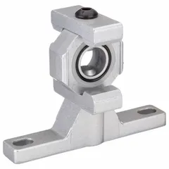 Aluminum mounting bracket for standard-duty applications. Used to secure sensors, actuators, or conduit in manufacturing and automation setups.