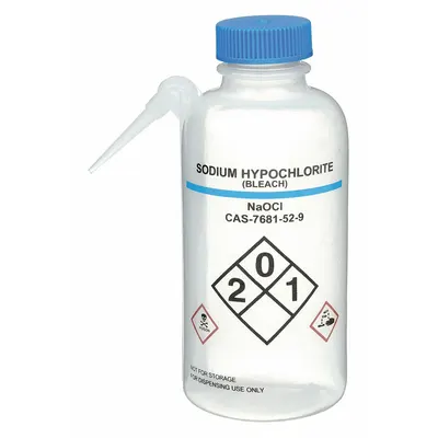 OEM Wash Bottle: 500 mL - Wide Mouthed Integrated Spout Wash Bottles