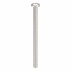 Pan head machine screws with #10-32 thread, 3 in length, made from 316 stainless steel with plain finish. Phillips drive with #2 drive size. Sold in a 10-pack. Suitable for general fastening applications where corrosion resistance is required.