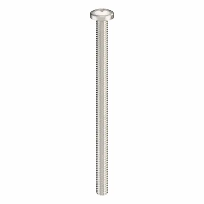 USA INDUSTRIALS Machine Screw: #10-32 Thread Size, 3 in Lg, 316, Stainless Steel, Plain - Pan Head Machine Screws