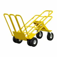 SNAP-LOC Cart: 1,000 lb, Single-Loop Handle, Yellow, Steel, Flat-Free, 10 in Wheel, Flat-Free Rubber (MPN SLV1000HC6Y-G)