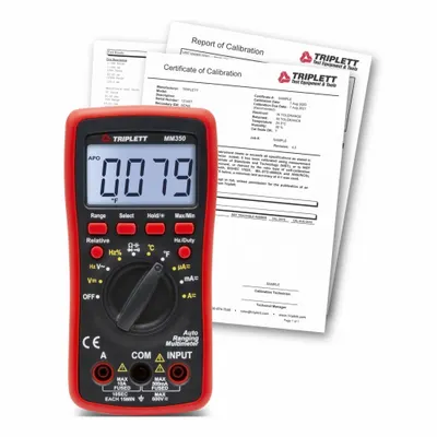 TRIPLETT Digital Multimeter: TRMS, CAT III 600V, 600 V Max AC Volt Measurement - Standard Feature Multimeters