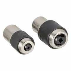 Tap socket set designed for driving taps from #0 to 1/2" in manual or machine tapping operations. Used in metalworking, maintenance, and fabrication for creating internal threads in various materials.