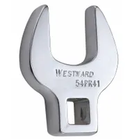 WESTWARD Crowfoot Socket Wrench: Alloy Steel, Chrome, 3/8 in Drive Size, 13/16 in Head Size