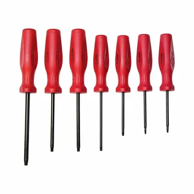 MAYHEW Screwdriver Set: 1-10 Pieces, 7 Pieces, Torx Tip, T10/T15/T20/T25/T27 Tip Size - General Purpose Screwdriver Sets
