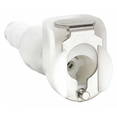 COLDER Quick Connection Coupling: Straight, 1/16 in ID Size, Barbed x Barbed, Acetal - Acetal Quick-Disconnect Tube Fittings