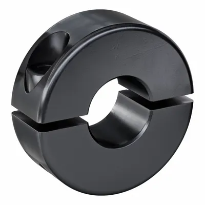 RULAND MANUFACTURING Steel Shaft Collar, 2-Piece, Clamp-On, 3/8 in Bore - Steel Shaft Collars