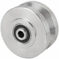 APPROVED VENDOR Track Wheel: 4 in Wheel Dia., 2 in Wheel Wd, 850 lb Load Capacity, Stainless Steel (MPN W-420-SVB-1/2)
