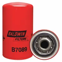 Spin-on oil filter with cellulose media, 1-12 thread size, 6 5/8 in overall height, and 3 11/16 in outside diameter. Includes a 40 psid bypass valve. Used for removing contaminants from engine oil in internal combustion engines