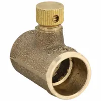 Low-lead bronze sweat coupling for copper tubing systems. Cup x FTG connection with no center stop, designed for drainage applications. Connects 1/2 in CTS pipe. Suitable for plumbing, HVAC, and fluid handling systems requiring lead-free compliance