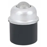 This ball transfer features a 1.5 in diameter ball with a load capacity of 250 lb and a projection of 3 13/16 in. It is designed for internally threaded pipe mounting, enabling omnidirectional movement in material handling systems such as conveyor lines, packaging stations, and assembly tables