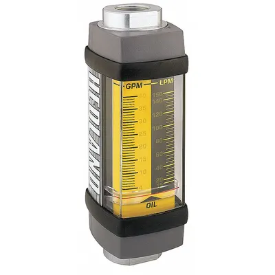 HEDLAND Mechanical Flowmeter: Petroleum Fluid Meter, Scale, Variable Area, Inline - Inline Flowmeters for Oils