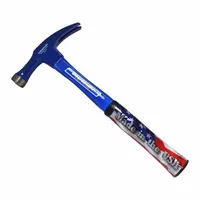 Claw Hammer: Steel, Textured Grip, Fiberglass Handle, 18 oz Head Wt, 14 in Overall Lg, 1 in Face Dia (MPN E18F)