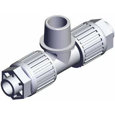 SMC LQ3B3C-MN PFA Compression Tube Fitting, 3/8 in OD x 3/8 in OD x 1/8 in NPT - PFA Compression Tube Fittings