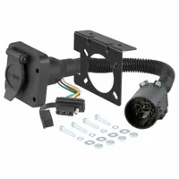 CURT Automotive Electrical Plug: 4-Way/6-Way, Plastic, Trailer and Tow Vehicle, Dust Cover (MPN 55664)