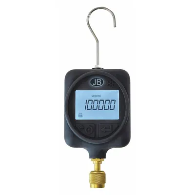 JB INDUSTRIES Vacuum Gauge: LCD, 10 micron Hg to 100,000 micron Hg, ± 10 micron, AA - Digital Vacuum Gauges