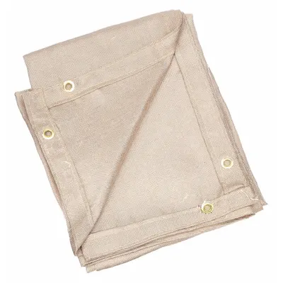STEINER Welding Blanket: Uncoated Fiberglass, 10 ft Wd, 10 ft Lg, Tan - Light-Duty Uncoated Fiberglass Welding Blankets