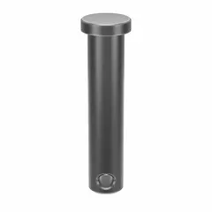 This standard clevis pin is made of steel with a plain finish, featuring a 3/8 in diameter and 1-3/4 in shank length. Supplied in a pack of 25, it is used in clevis and hitch assemblies for connecting components in machinery and equipment.