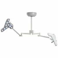 WALDMANN Exam Light: LED, 2 x 100,000 lux @ 1.0 m, Ceiling, 3700K/4300K/4700K, 95 CRI, 80 W Watt (MPN D16206000)