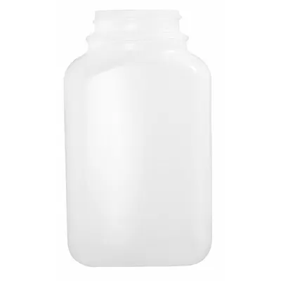 QORPAK Bottle: 160 mL, 5.5 fl oz, HDPE, Natural, 38-400 mm Screw Closure Size - HDPE Rectangular Lab Bottles
