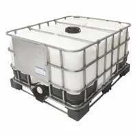 BASCO Tote with Composite Pallet: 40 in x 27 in x 48 in, CP135, 135 gal Liquid Storage Capacity