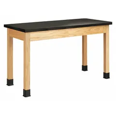 This fixed-height lab table features a ChemGuard laminate countertop for chemical resistance. With a 30-inch height and 500 lb load capacity, it provides a stable work surface for laboratory, classroom, or industrial testing applications.