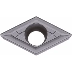This diamond indexable turning insert is designed for precision machining of non-ferrous materials such as aluminum alloys, copper, and plastics. It is suitable for turning, facing, and boring operations requiring high surface finish and extended tool life.