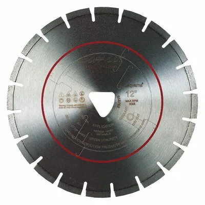 HUSQVARNA Diamond Saw Blade: Concrete/Granite, 6 in Blade Dia., Dry, For Soft Cut Saw - Multi-Material Blades