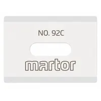 MARTOR Utility Blade: 26 mm Blade Lg, 18 1/2 mm Blade Wd, 0.5 mm Blade Thick, Ceramic, 2 PK (MPN 1792.25)