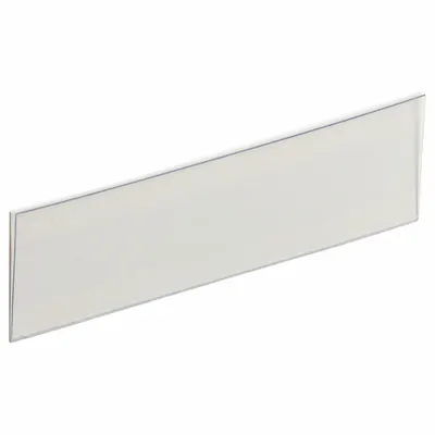 BIN BUDDY Label Holder: 3 in x 1 in, Clear, Slide-In, 25 Label Holders, Self-Adhesive - Self-Adhesive Label Holders